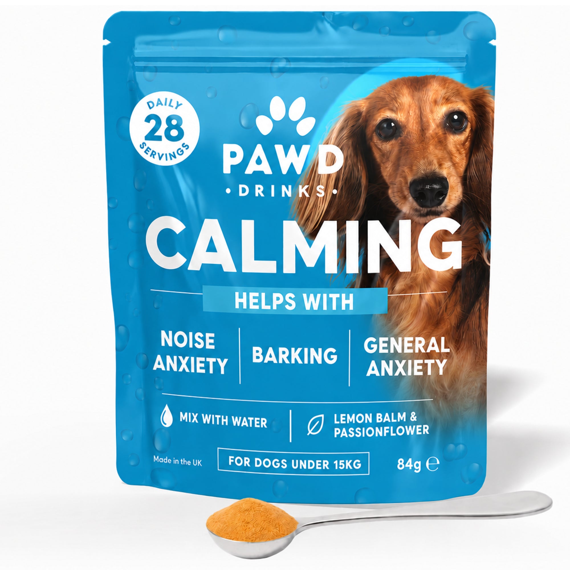 Calming Powder (1-Pack) for Small & Medium Dogs - Natural Dog Anxiety Support - 84g