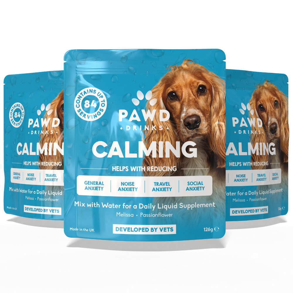 Calming Powder (3-Pack) for Large Dogs - Natural Dog Anxiety Support - 126g