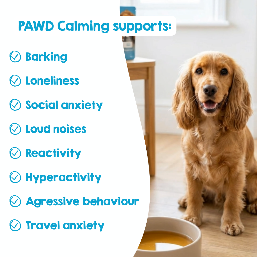 Calming Powder (1-Pack) for Large Dogs - Natural Dog Anxiety Support - 126g