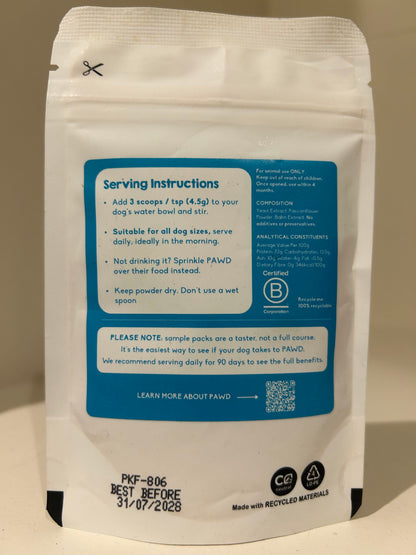 PAWD Calming Chicken Flavour Trial
