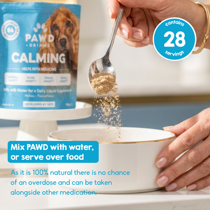 Calming Powder (3-Pack) for Large Dogs - Natural Dog Anxiety Support - 126g