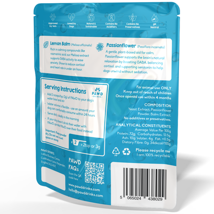 Calming Powder (3-Pack) for Small & Medium Dogs - Natural Dog Anxiety Support - 84g