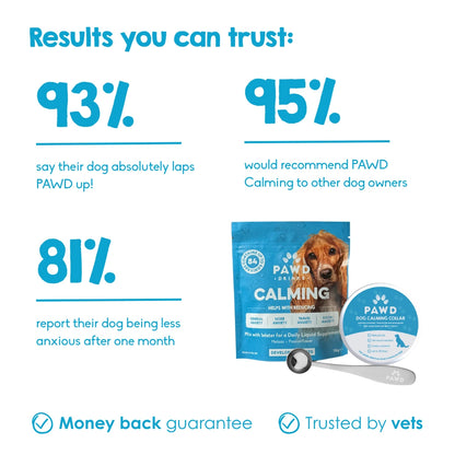 Calming Powder (3-Pack) for Small & Medium Dogs - Natural Dog Anxiety Support - 84g