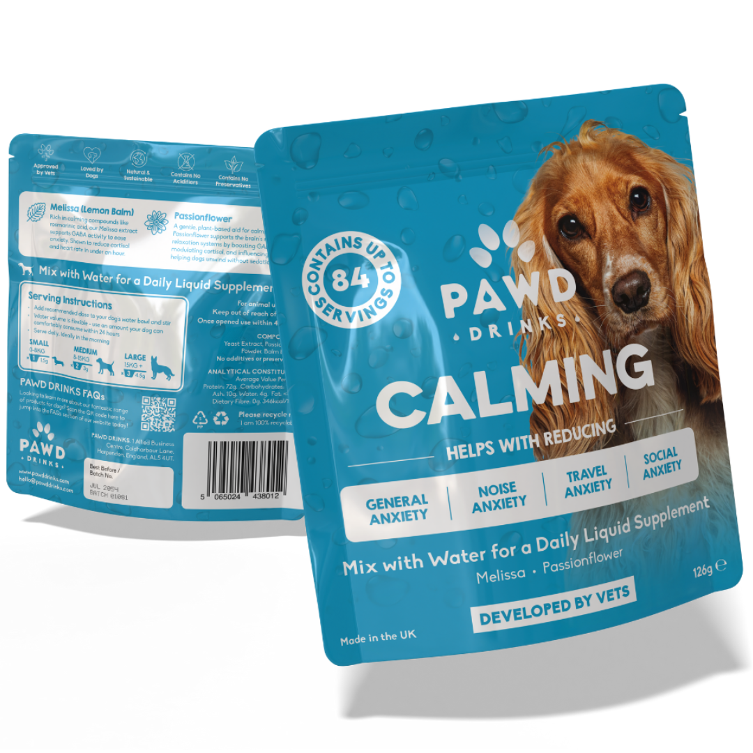 Calming Powder (2-Pack) for Large Dogs - Natural Dog Anxiety Support - 126g